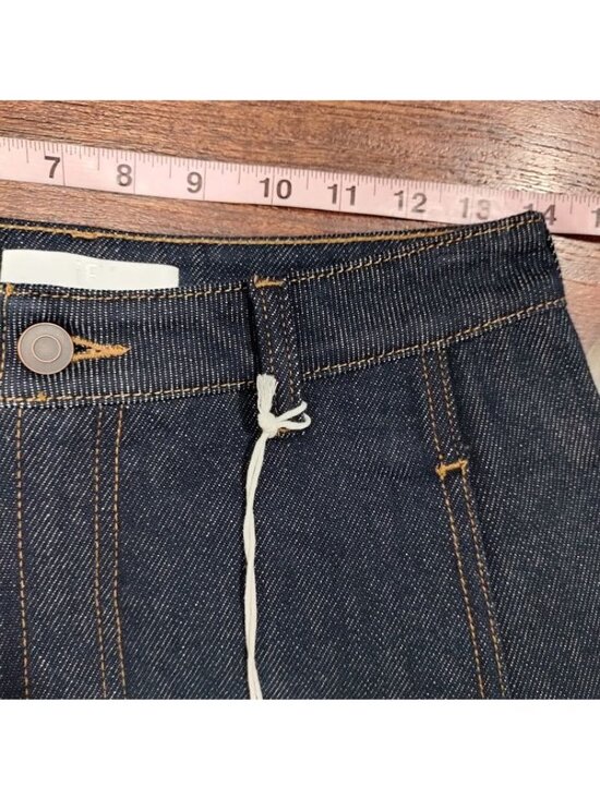 IF Men's Indigo Blue Balloon Fit Wide Leg Workwear Denim Jeans Size 28 - Picture 6 of 7